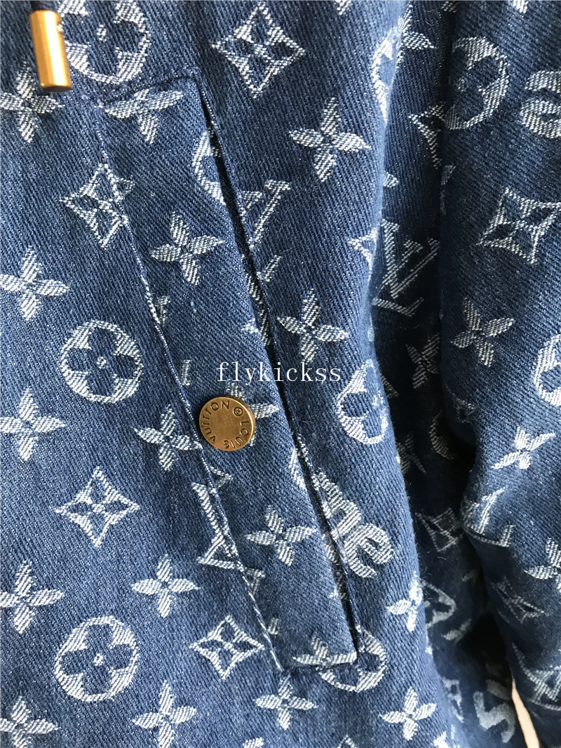 LVS Supreme Blue Denim Coat